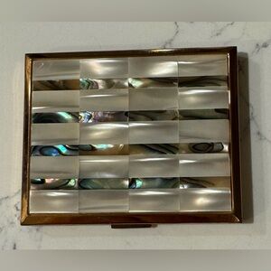 Elgin American Mother of Pearl and Abalone Compact